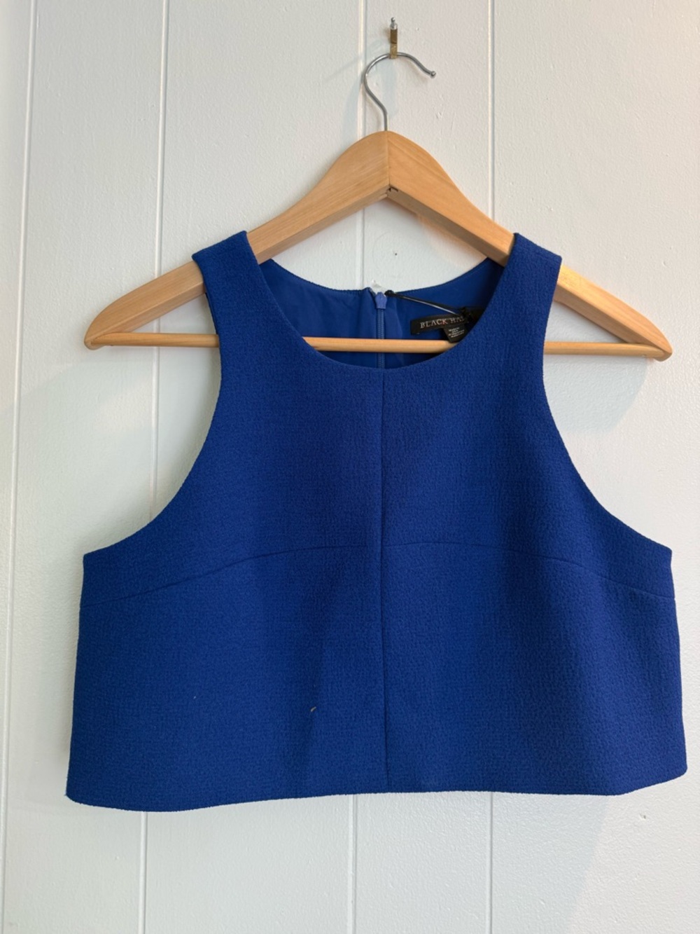 Black Halo Royal Blue Crop Top nwt size 4